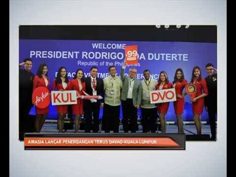 AirAsia lancar penerbangan terus Davao-Kuala Lumpur