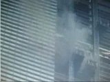 World's tallest skyscraper on fire