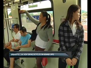 Urbanites can now bring bicycles on board LRTs