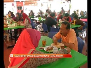 Kevin Zahri saran biasakan menu tanpa minyak