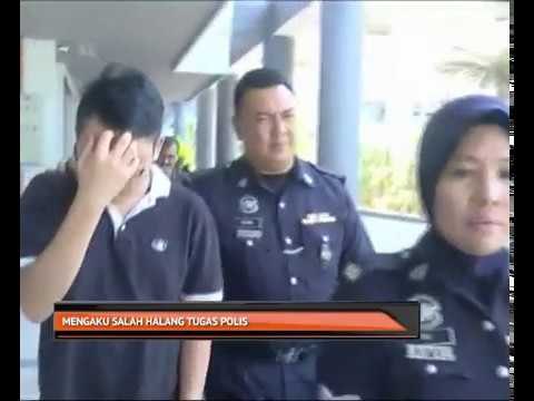 Penjaga pusat hiburan mengaku salah halang tugas polis