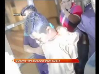 Budak penghantar surat mengaku tidak bersalah bakar kereta