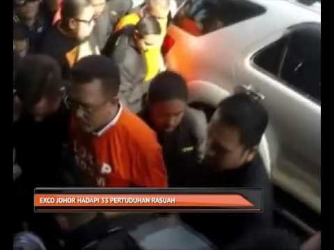 Exco Johor hadapi 33 tuduhan rasuah