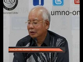 Keahlian UMNO meningkat mendadak