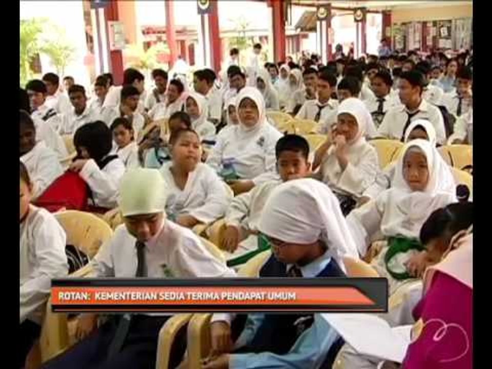 Rotan: Kementerian sedia terima pendapat umum