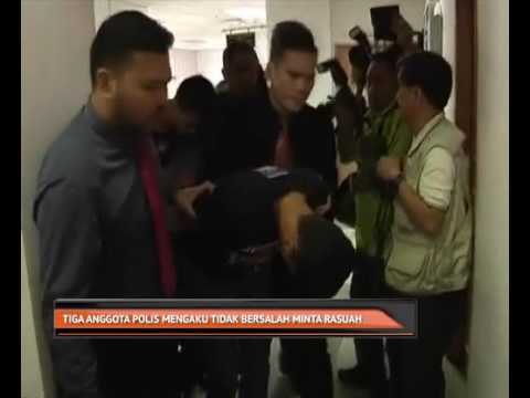 Tiga anggota polis mengaku tidak bersalah minta rasuah