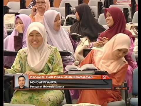 Pensyarah tiada pengalaman bukan alasan