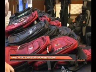 Warga Nigeria sorok dadah dalam beg sekolah