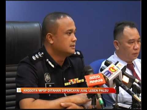 Anggota MPSP ditahan dipercayai jual lesen palsu