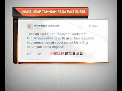 Najib Razak ucap tahniah pada Faiz Subri