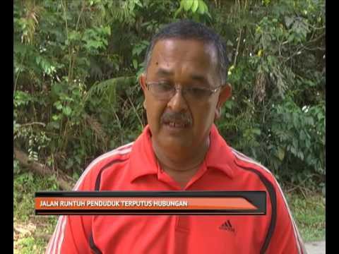 Jalan runtuh penduduk terputus hubungan