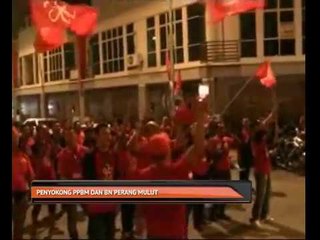 Penyokong PPBM dan BN perang mulut