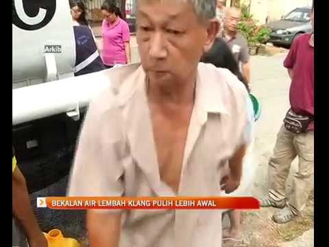 Bekalan air Lembah Klang pulih lebih awal