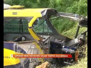 Download Video: Laporan awal nahas bas dalam tempoh dua minggu