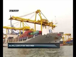Oil spill clean-up may take a week