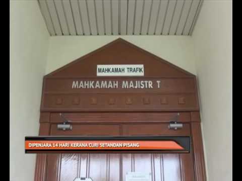 Dipenjara 14 hari kerana curi setandan pisang
