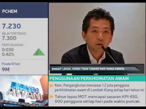 Ringgit lemah, Honda tidak cadang naik harga kereta