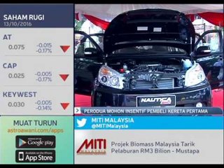 Perodua mohon insentif pembeli kereta pertama