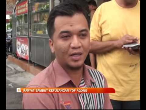 Rakyat sambut kepulangan YDP Agong