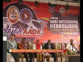 Melaka lihat kegagalan basmi dadah sebagai cabaran