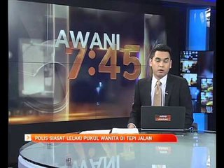 Polis siasat lelaki pukul wanita di tepi jalan