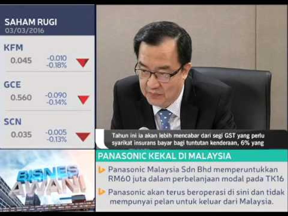 Segmen insurans kenderaan dijangka mencabar 2016