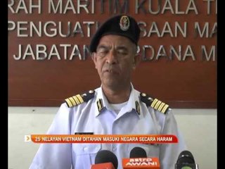 25 nelayan Vietnam ditahan masuki negara secara haram