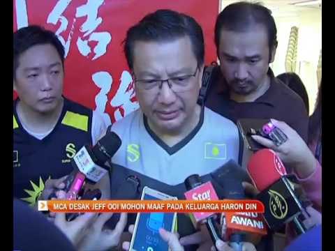 MCA desak Jeff Ooi mohon maaf pada keluarga Haron Din