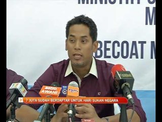 Download Video: 7 juta sudah berdaftar untuk Hari Sukan Negara