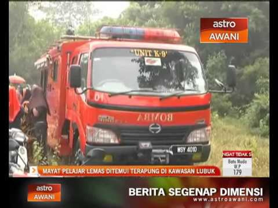 Mayat pelajar lemas ditemui terapung di kawasan lubuk