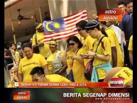 BERSIH 4 terima derma lebih RM2.6 juta
