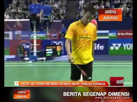Badminton Terbuka Perancis: Datuk Lee Chong Wei mara ke separuh akhir
