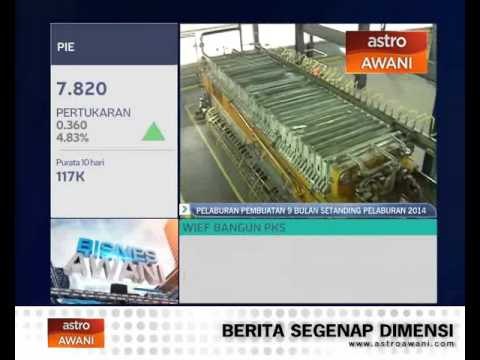 Pelaburan pembuatan 9 bulan setanding pelaburan 2014