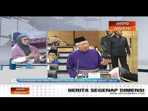 Peningkatan dan pengecualian cukai dalam Bajet 2016