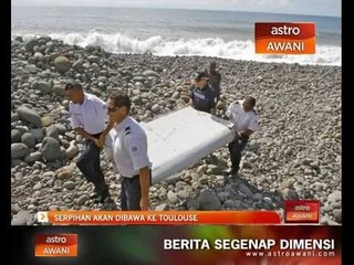 MH370: Serpihan akan dibawa ke Toulouse