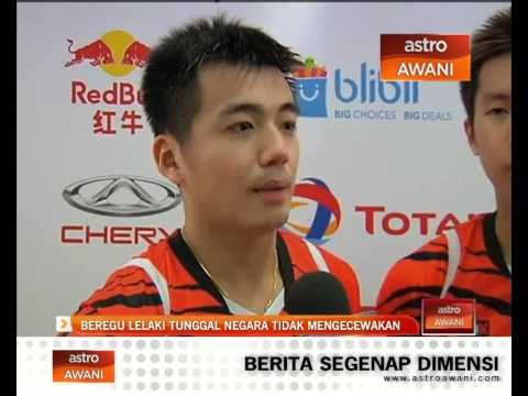Beregu lelaki tunggal negara tidak mengecewakan