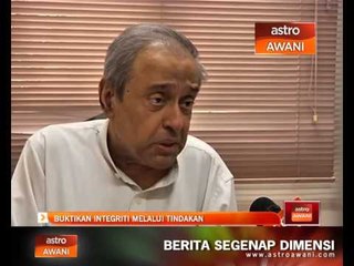 Buktikan integriti melalui tindakan