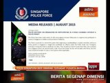 Polis Singapura beri amaran terhadap peserta BERSIH