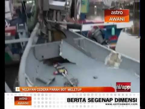 Nelayan cedera parah bot meletup