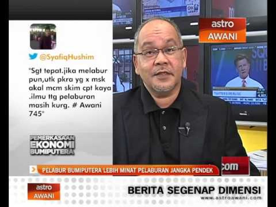 Pelabur Bumiputera lebih minat pelaburan jangka pendek