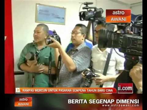 Rampas mercun untuk pasaran sempena Tahun Baru Cina