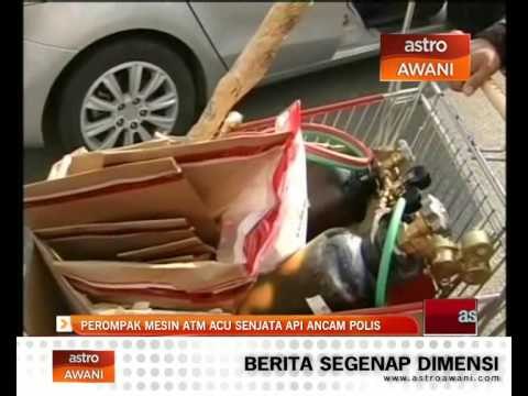 Perompak mesin ATM acu senjata pada polis
