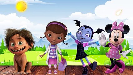 Wrong Hair Bald Funny Doc McStuffins Minnie Good Dinosaur Spot Vampirina Finger Family Nursery Kids