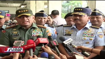 Bersama KASAD dan KASAL, Panglima TNI Antar Marsekhal Hadi ke DPR