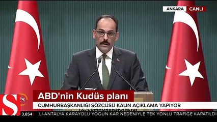Cumhurbaşkanlığı Sözcüsü Kalın İslam İşbirliği Teşkilatı'nın toplanacağını bildirdi ve tarih verdi