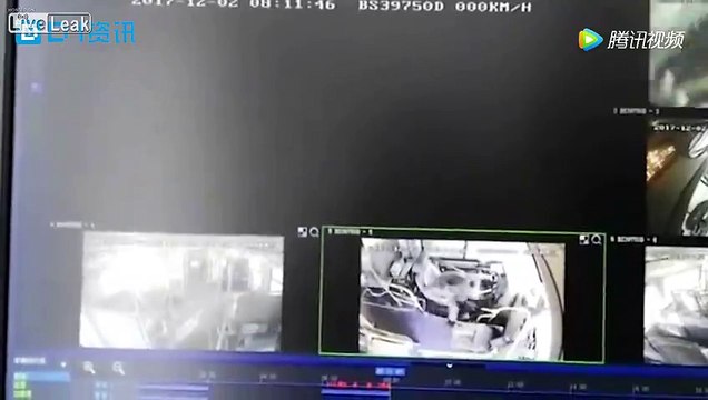 Bus driver drives straight into the woods