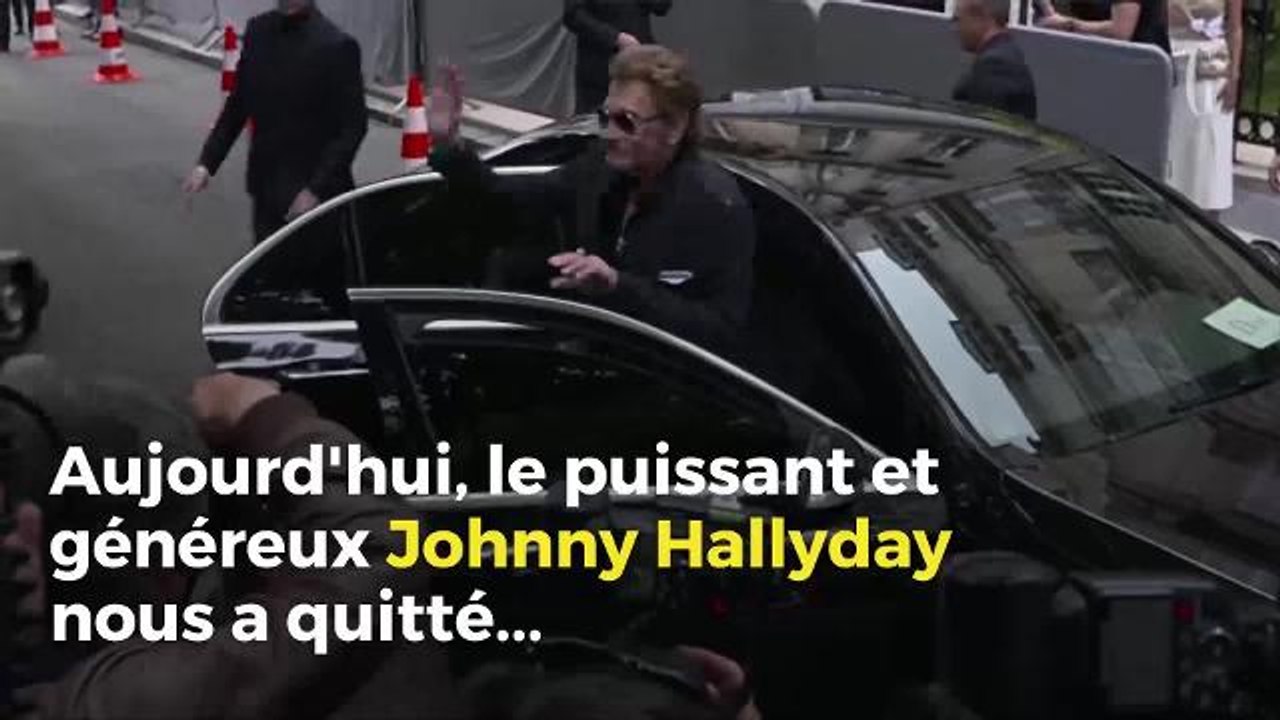 Johnny Hallyday nous quitte à 74 ans...