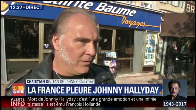 Ce fan a vu Johnny trois fois en concert. Aujourd'hui, il chante pour lui rendre hommage