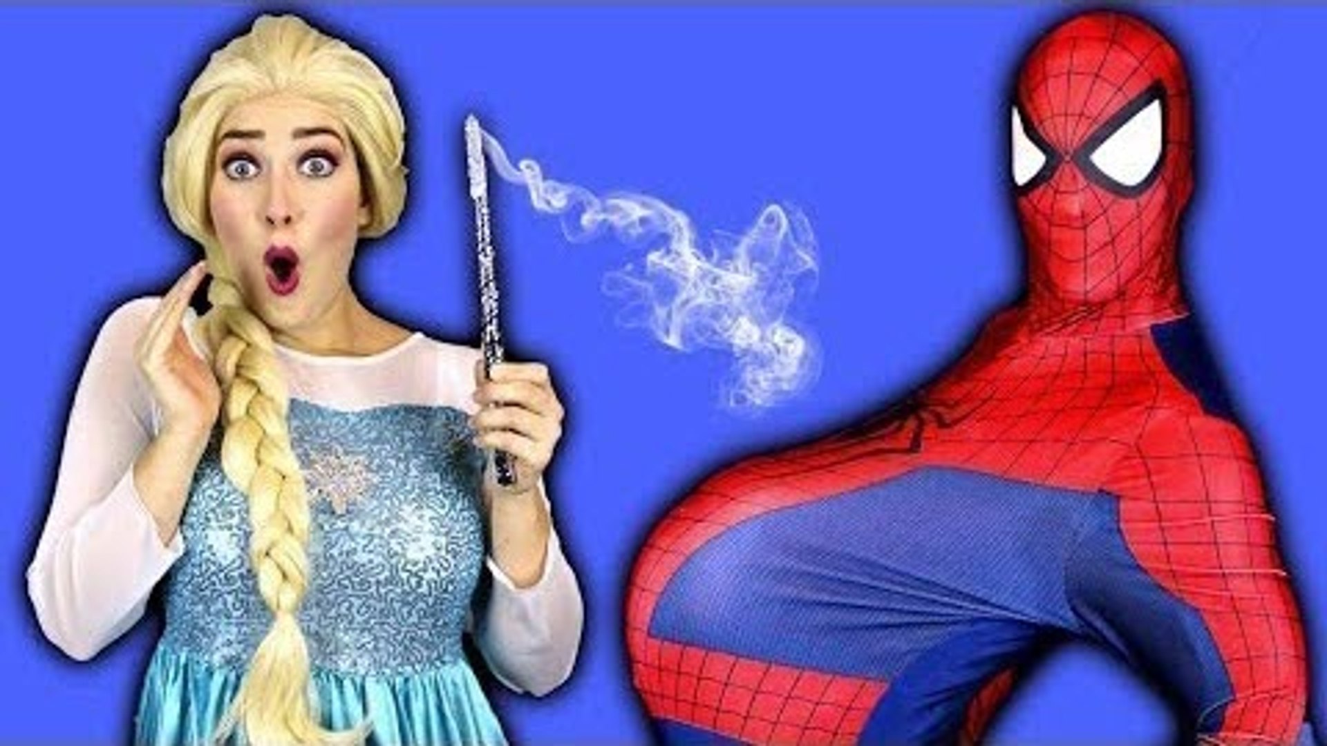 Th Dageraad uitlaat PREGNANT SPIDERMAN -! w_ Frozen Elsa Rapunzel Fairy Godmother Toys Fun  Superhero Movie in real life - video Dailymotion