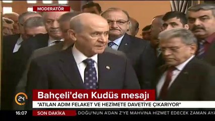 Bahçeli'den Kudüs mesajı